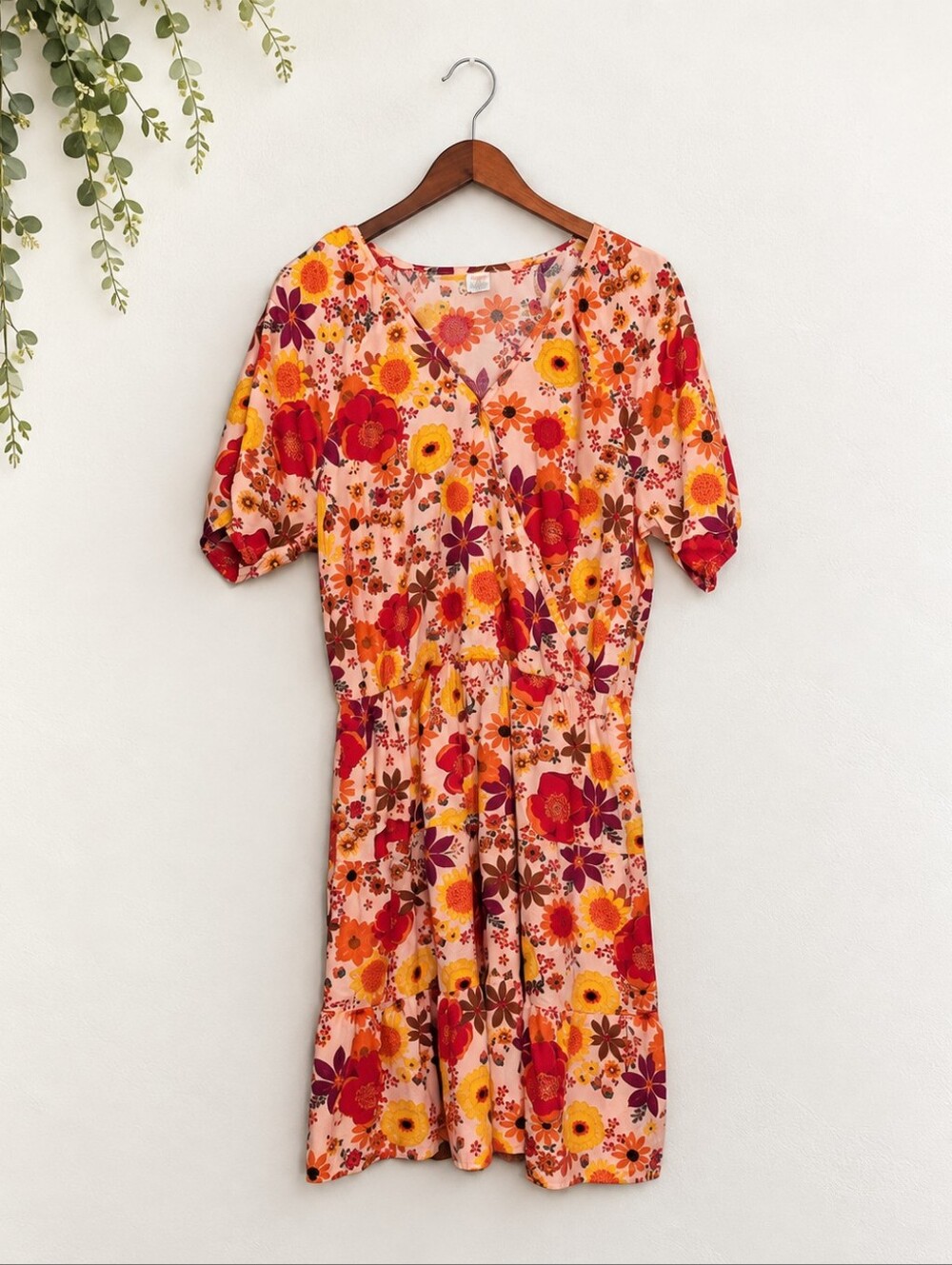 Gymboree Happy Harvest Fall Floral Cotton Dress Adult Women's XL